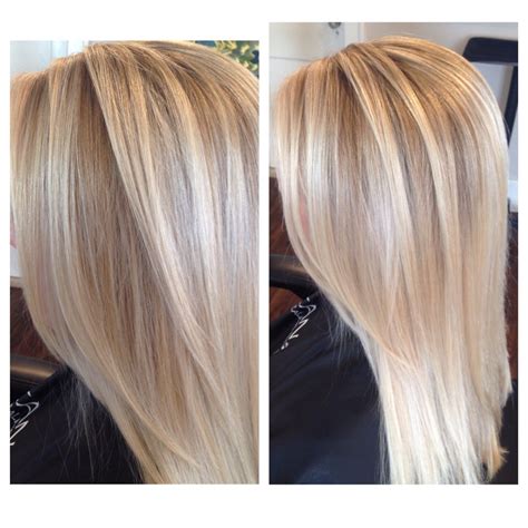 Lighter shades of blonde will make women look vulnerable, which is often appreciated by men. Long layer soft a line haircut seamless layering blonde ...