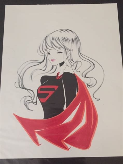 Supergirl By Sho Murase In Daamon Bintzs Dc Commissions Comic Art