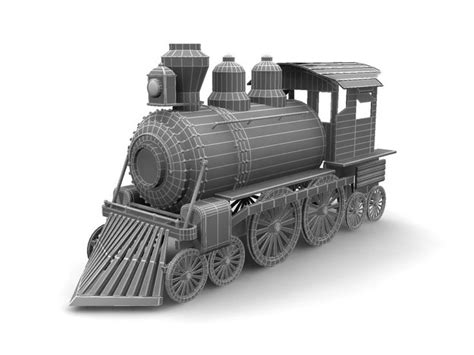 Steam Train 3d Model Steam Trains Train Steam