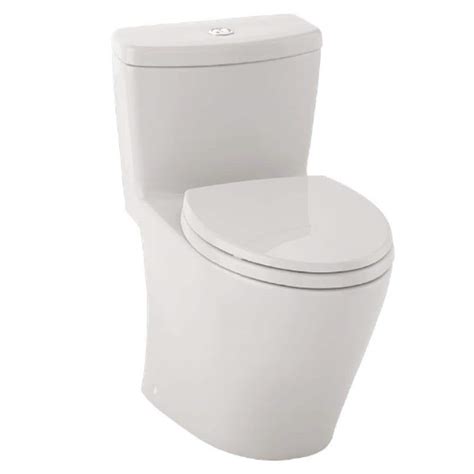 Toto Aquia 1 Piece 16 Gpf And 09 Gpf Dual Flush Elongated Toilet In