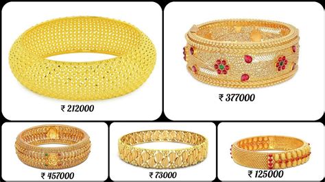 Kalyan Jewellers Gold Broad Bangles With Price Youtube
