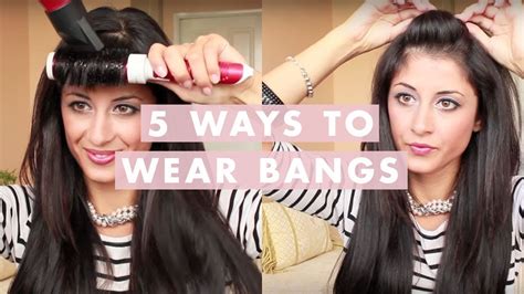 This is perfect for women with small foreheads and round faces. 5 Different Ways to Wear Bangs - YouTube
