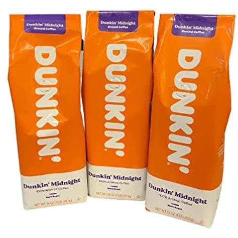 Buy Dunkin Donuts Ground Coffee 1 Lb Bag Multi Pack Dunkin Midnight