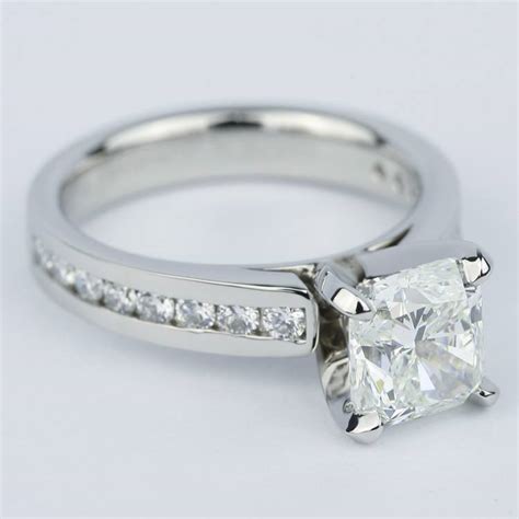 A cathedral engagement ring is widely known as a ring style for solitaire settings. Channel Cathedral Cushion Diamond Engagement Ring (2 Carat)