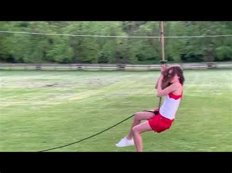 Adrenaline Junkie Babe Rides A Dual Zip Line YouTube