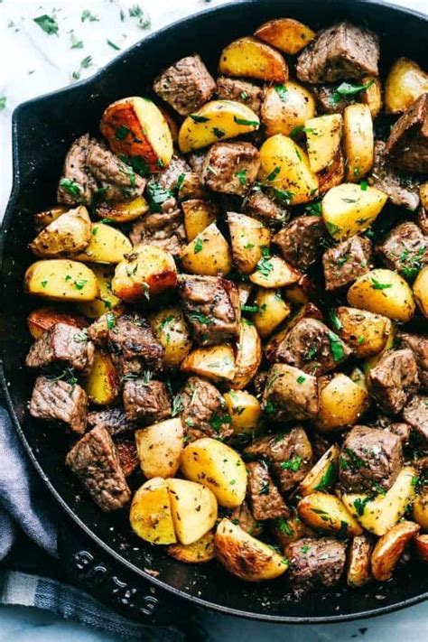 The garlic and herbs add to the butter take it to the next level and will elevate any dish. Garlic Butter Herb Steak Bites with Potatoes are such a ...