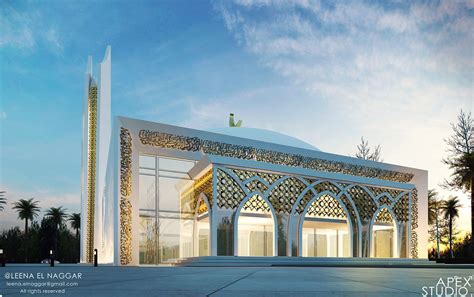 Modern Mosque On Behance Mosque Design Islamic Architecture Mosque
