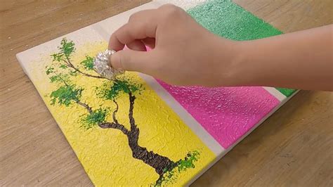 How To Paint Different Trees For Beginners Simple Acrylic Painting Techniques In