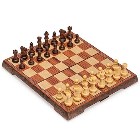 Yellow Mountain Imports Magnetic Portable Chess Set 106 Inches