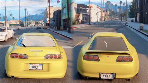 Gta V Cars Vs Real Life Cars 1 Gta 6 Realistic Graphics