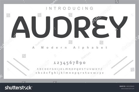 Audrey Font Elegant Alphabet Letters Font Stock Vector Royalty Free