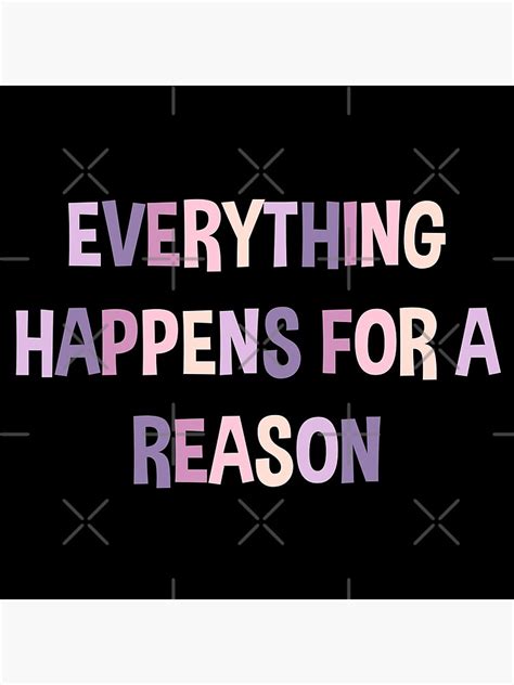 Everything Happens For A Reason Canvas Print For Sale By