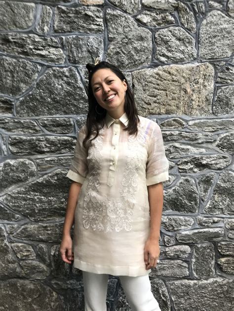 Rechelle Custom Piña Silk Barong Tagalog Feminine Fashion Barong