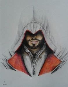 Colour Drawing Of Ezio Auditore From Assassin S Creed Brotherhood