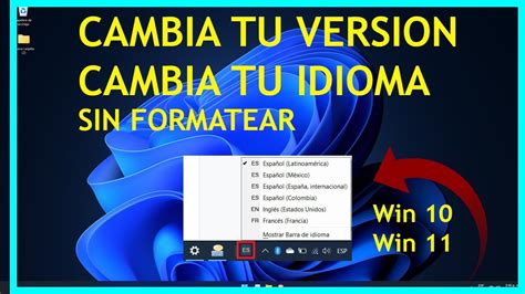 Cambiar Idioma Y Versión Windows 10 Windows 11 Home Single Language