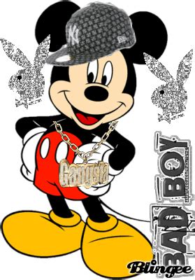 Looking for the best wallpapers? gangsta mickey mouse Picture #102108925 | Blingee.com