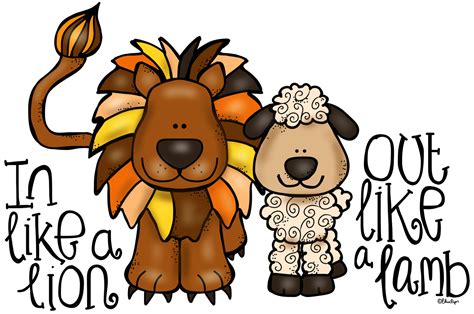 in like a lion out like a lamb clip art | Grab-a-graphic - 'In Like A Lion, Out Like A Lamb 