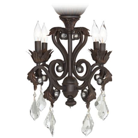 The modern silver ceiling fan is a chandelier with remote control that can be remotely controlled and dimmed. 4-Light Oil-Rubbed Bronze Chandelier Ceiling Fan Light Kit ...