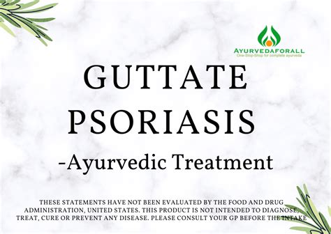 Guttate Psoriasis Ayurvedic Treatment Diet Exercises Yoga