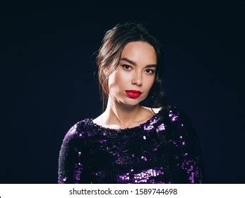 Woman Sequin Dress Night Club Concept Stock Photo Shutterstock