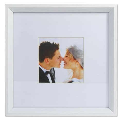 Lawrence Frames 5x5 Wide Border Matted Frame Gallery White 10x10