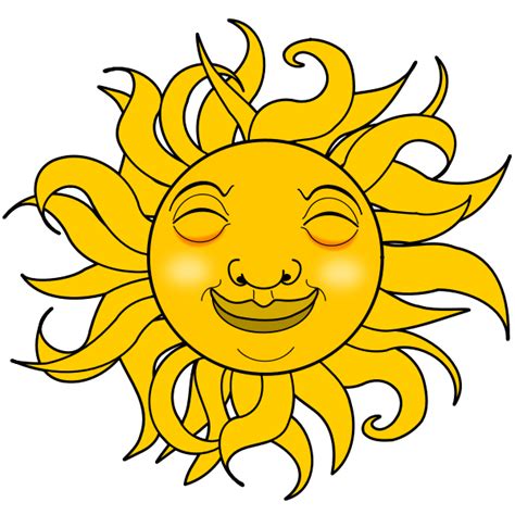 Summer Smiling Sun Vector Image Free Svg
