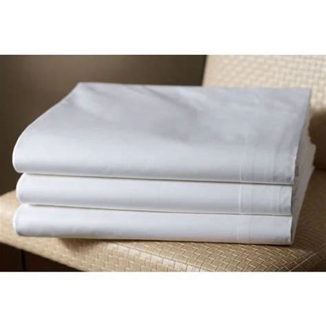 White Plain Cotton Bedsheet Fabric Gsm 100 150 At Rs 170 Meter In New Delhi