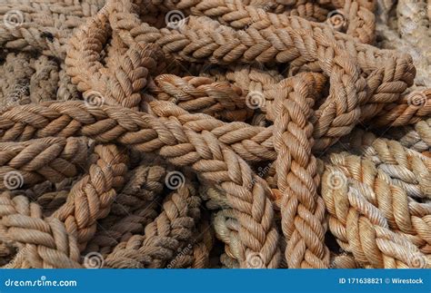 Closeup Of Red Ropes Under Sunlight A Nice Picture For Backgrounds