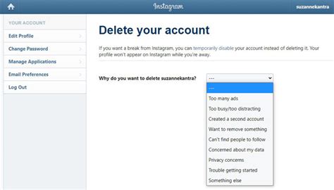 How To Delete Your Instagram Account Techlicious