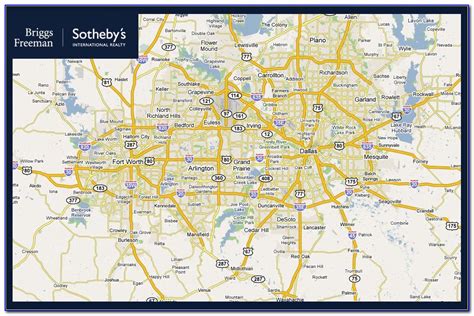 Map Of The Dallas Metroplex World Map