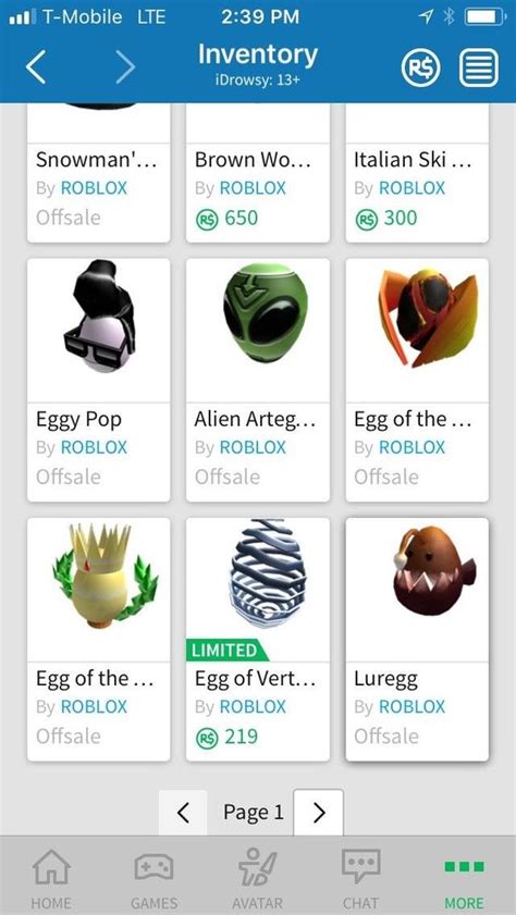 Roblox Account Over 2k Robux In Hatsshirts And Pants 1884283159