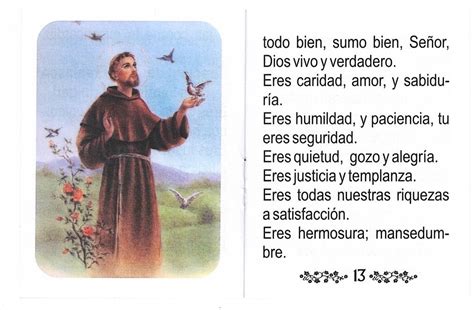 Oraciones A San Francisco De Asis Ls247 Spanish Oracion