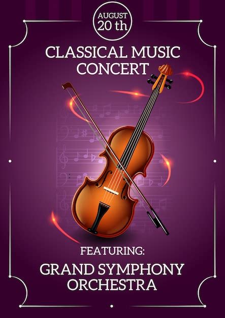 Classic Music Poster Free Vector