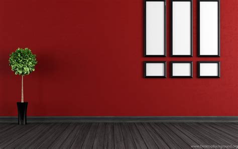 Red Walls Room Interior Wallpapers Hd Of Home Decoration Desktop Background