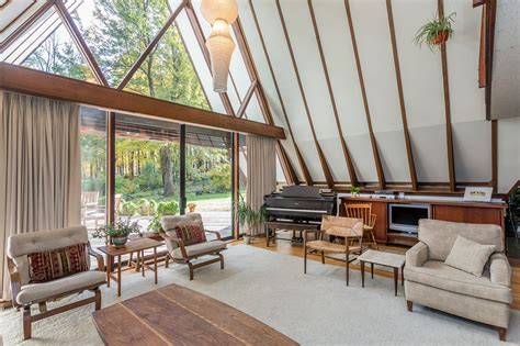 Mid Century Modern Meets Rustic Retreat At This 835k A Frame Home In