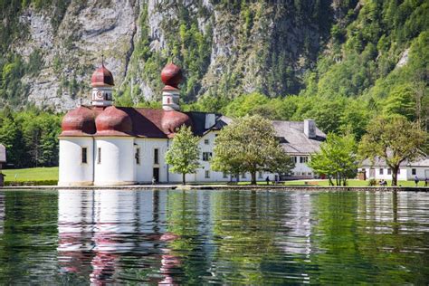 Lake Königssee With St Bartholomä Pilgrimage Chapel In Summer Bavaria