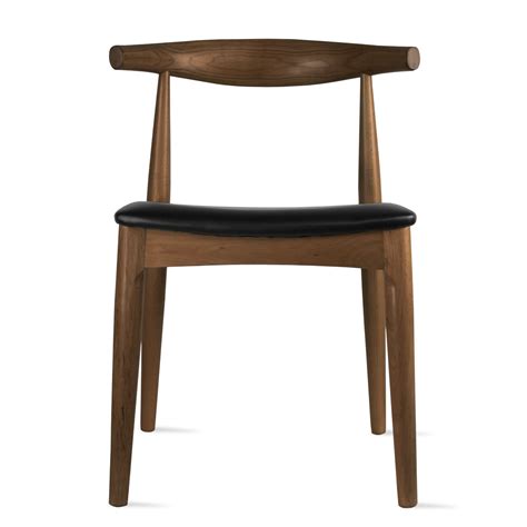 2xhome Espresso Dark Wood Pu Leather Cushion Seat Elbow Chair Mid