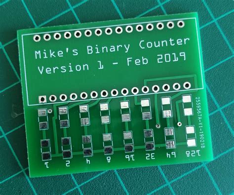 How To Make A Cute Binary Counter Pcb