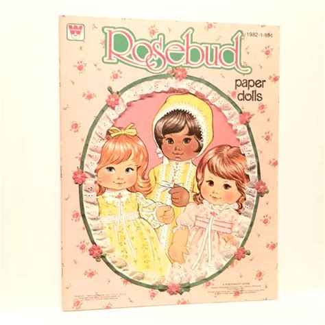 Vintage Rosebud Mattel Rare Paper Doll Book 1978 New Whitman Baby