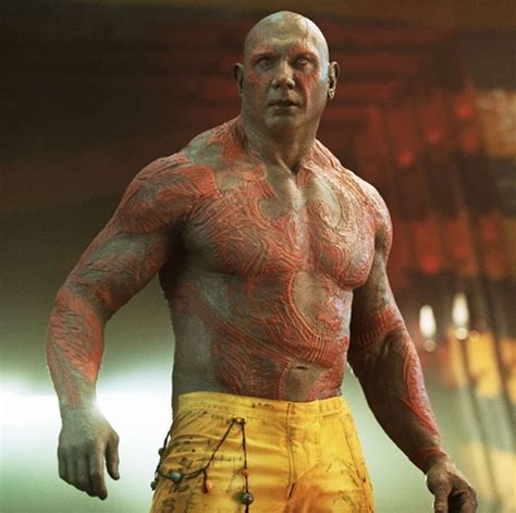 Dave Bautista As Drax The Destroyer Tattooed Cultjer