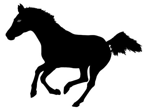 Running Horse Silhouette Free Stock Photo Public Domain Pictures