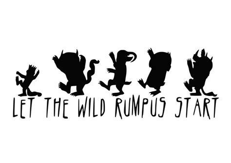 Where The Wild Things Are Decal Let the Wild Rumpus Start. $5.00, via