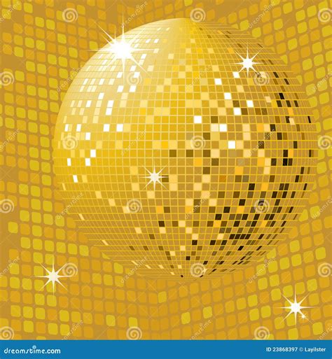 Shiny Gold Disco Ball Royalty Free Stock Photography Image 23868397