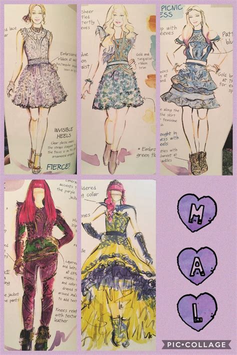 They are best friends and they consider each other sisters. Mal's Descendants 2 evolution (outfits designed by Evie ...