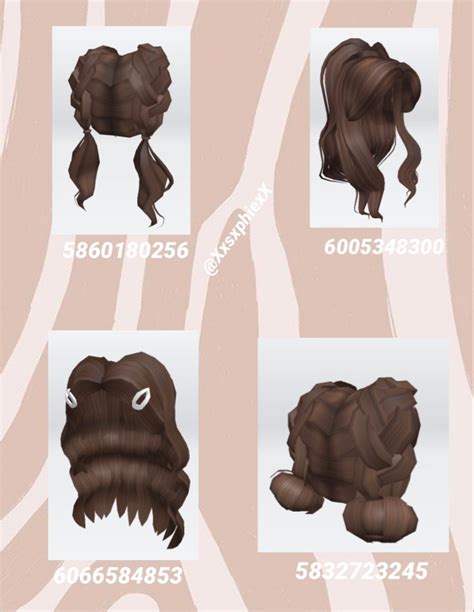 Roblox Bloxburg Hair Codes