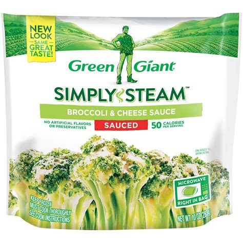 Green Giant Simply Steam Broccoli And Cheese Sauce Sauced Frozen