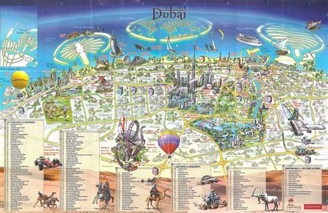 Dubai City Map Tourist
