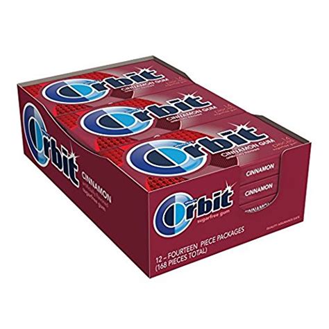 Orbit Cinnamon Sugarfree Gum 24 Pack Chewing Gum