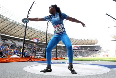 Daisy osakue, promessa dell?atletica italiana. Atletica Leggera: Europei, Daisy Osakue quinta nel disco ...
