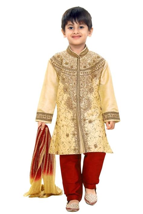 Boy Wearing Traditional Indian Cloths Its Known As Rajasthani Suite